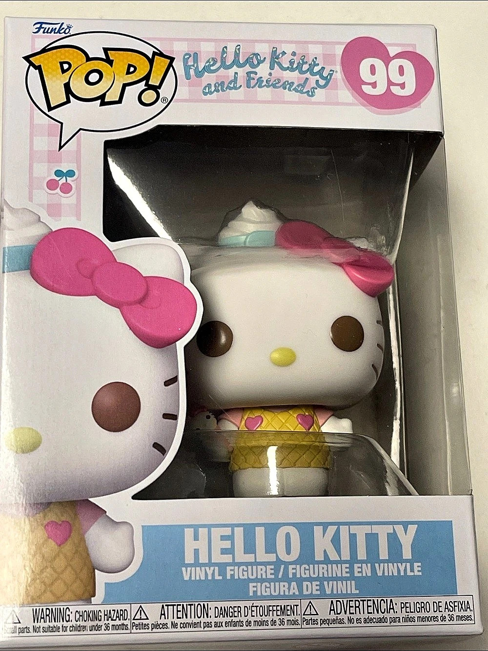 Hello Kitty Funko Pop! #99 Vinyl Figure White Pink New